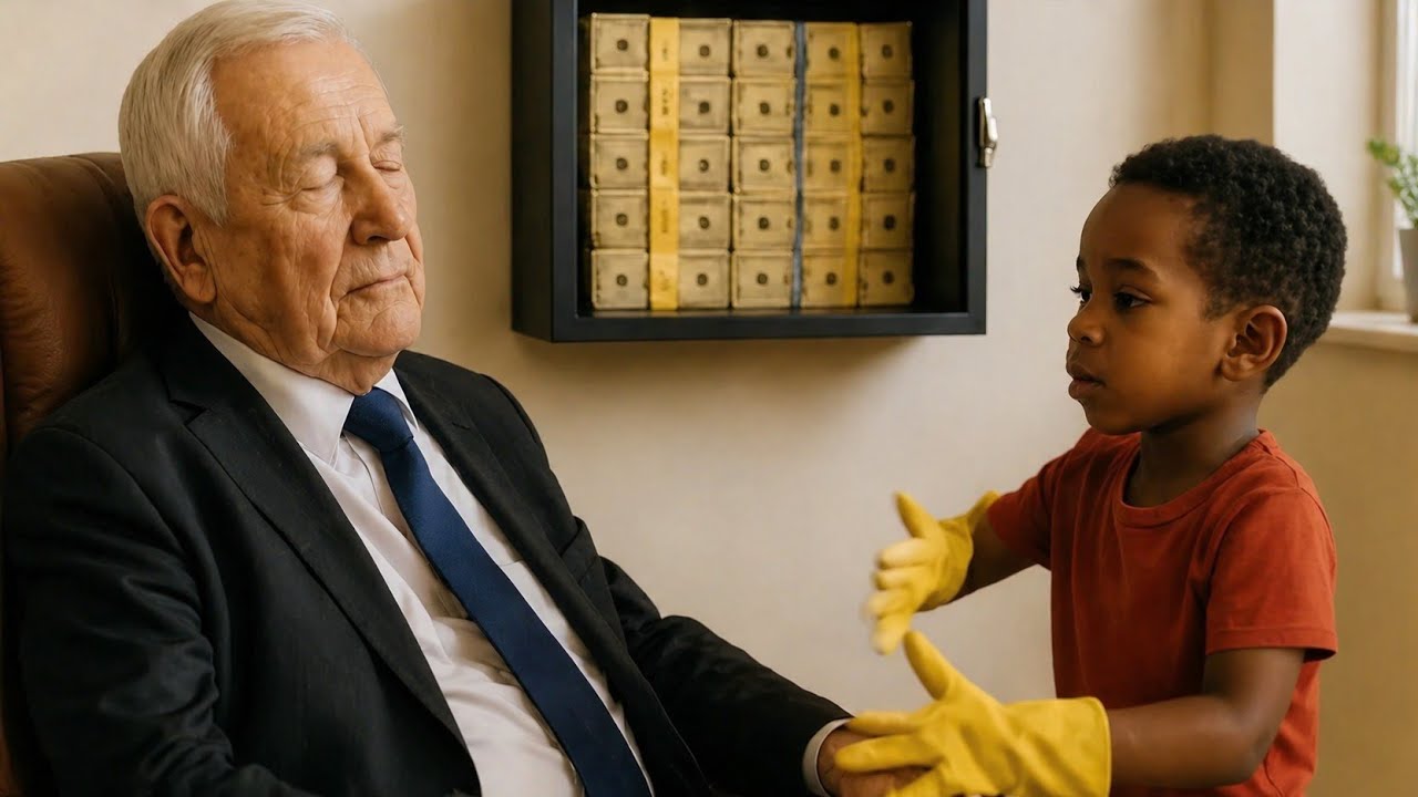Billionaire Pretends to Sleep to Test His Maid's Son - What the Son did next Froze Him😳