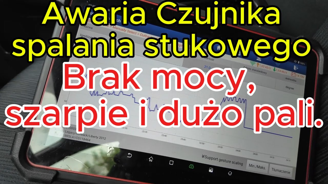Brak mocy przez czujnik spalania stukowego. Subaru, Opel, Honda, Renault P0325 po co to komu ?