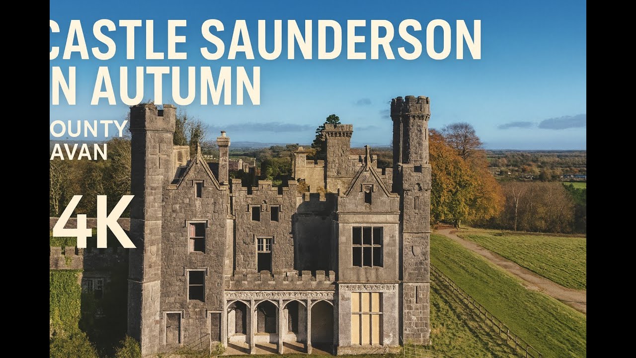 Castle Saunderson in Autumn – Restored Beauty in County Cavan (October 2025 -4K Drone Footage)