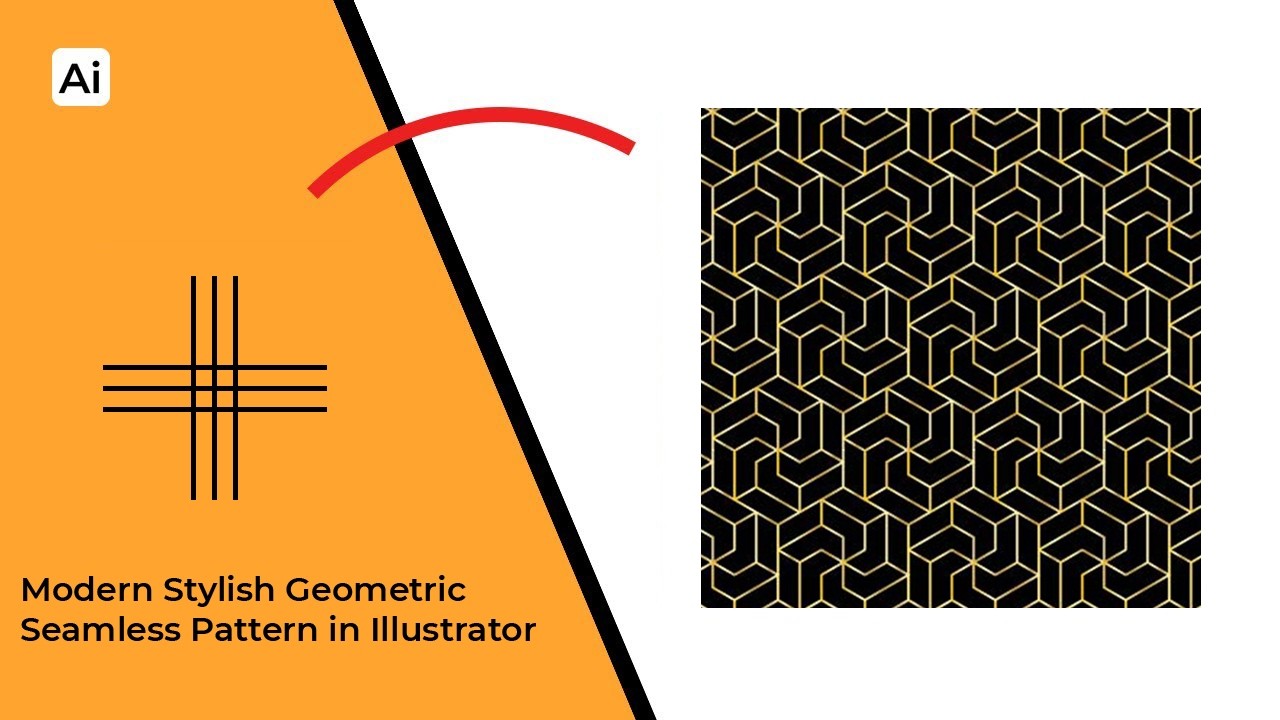 Modern Stylish Geometric Seamless Pattern in Illustrator