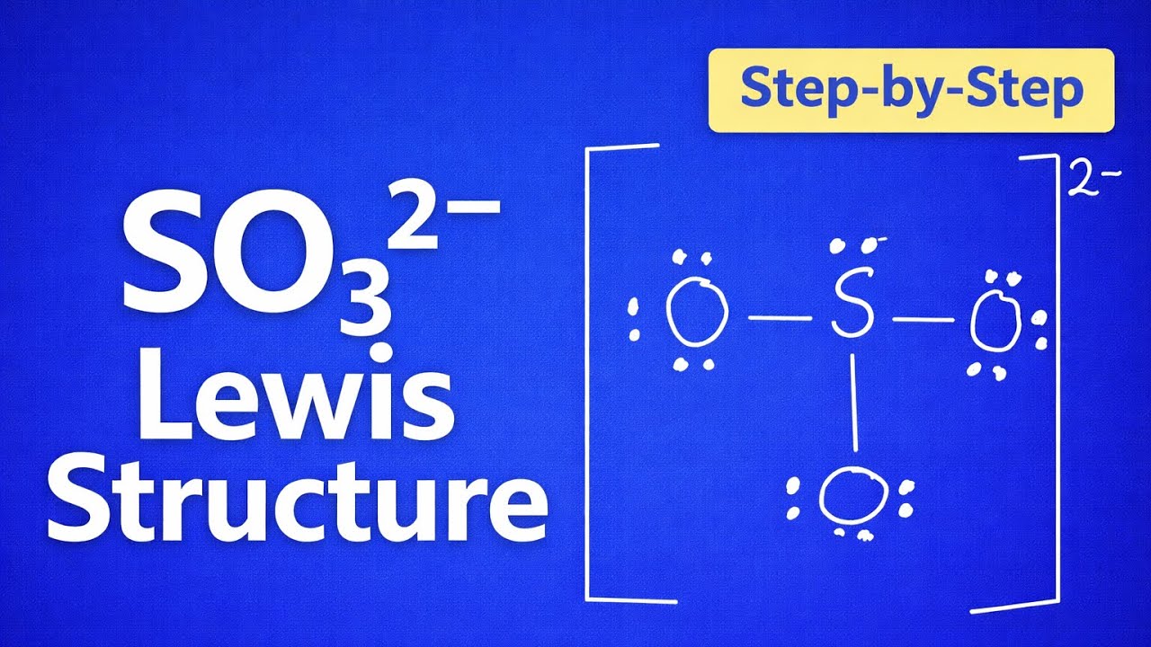 SO₃&sup2;⁻ Lewis Structure Made Easy | Sulfite Ion Explained |KokoChem Education