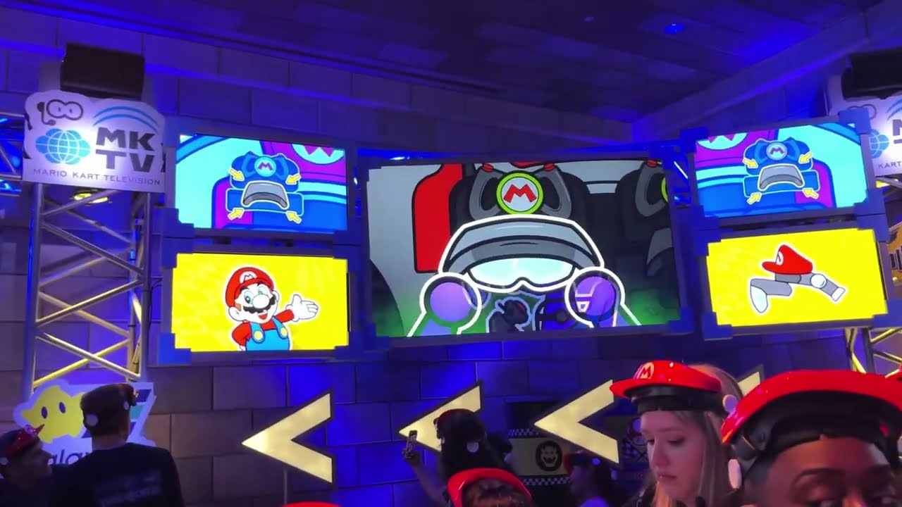 Universal Epic Universe Mario Kart Bowser's Challenge Queue (No Copyright)
