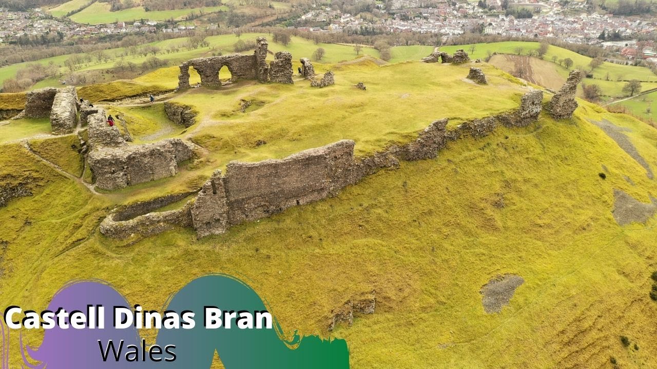 Castell Dinas Bran | Wales - Aerial view by DJI MAVIC 2 Pro - drone footage - 2020