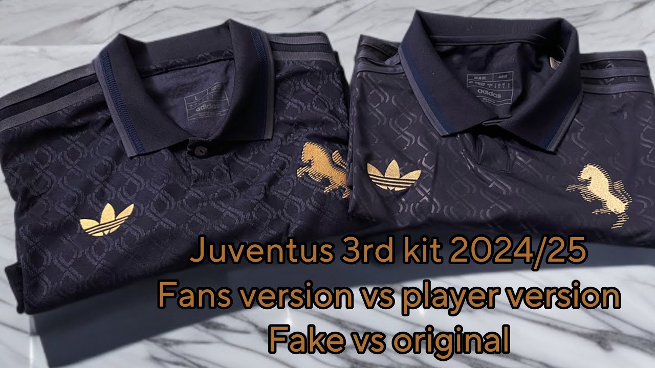 JUVENTUS 3rd kit 2024/25! Fans or player version? What is the difference between the original+fake?