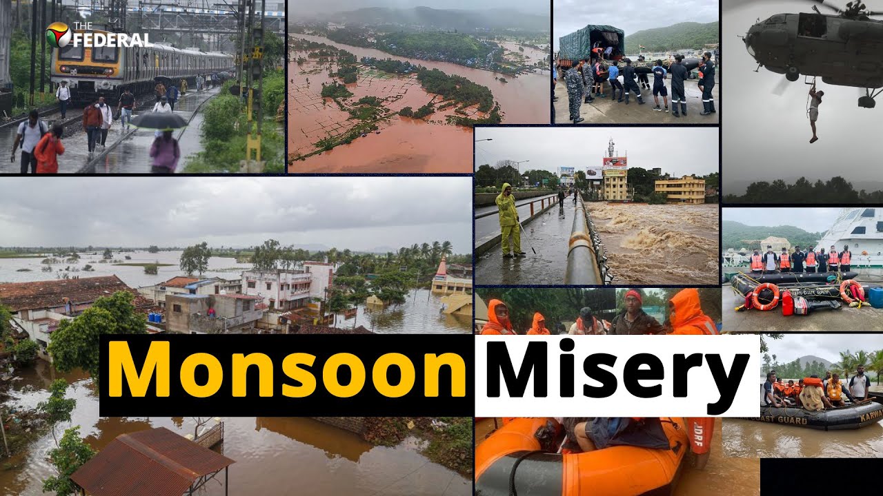 Floods & Landslides Cause Chaos Across Maharashtra, Karnataka & Andhra Pradesh | The Federal