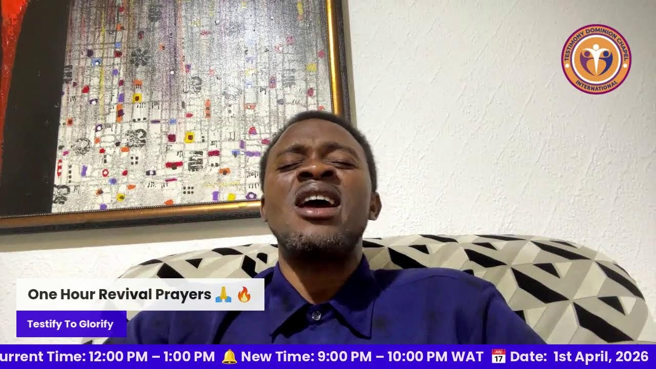 🔥 ONE HOUR REVIVAL PRAYER LIVE! 🔥| Mon, Mar 16 2026. Message Title: Psalm 1:1 -3
