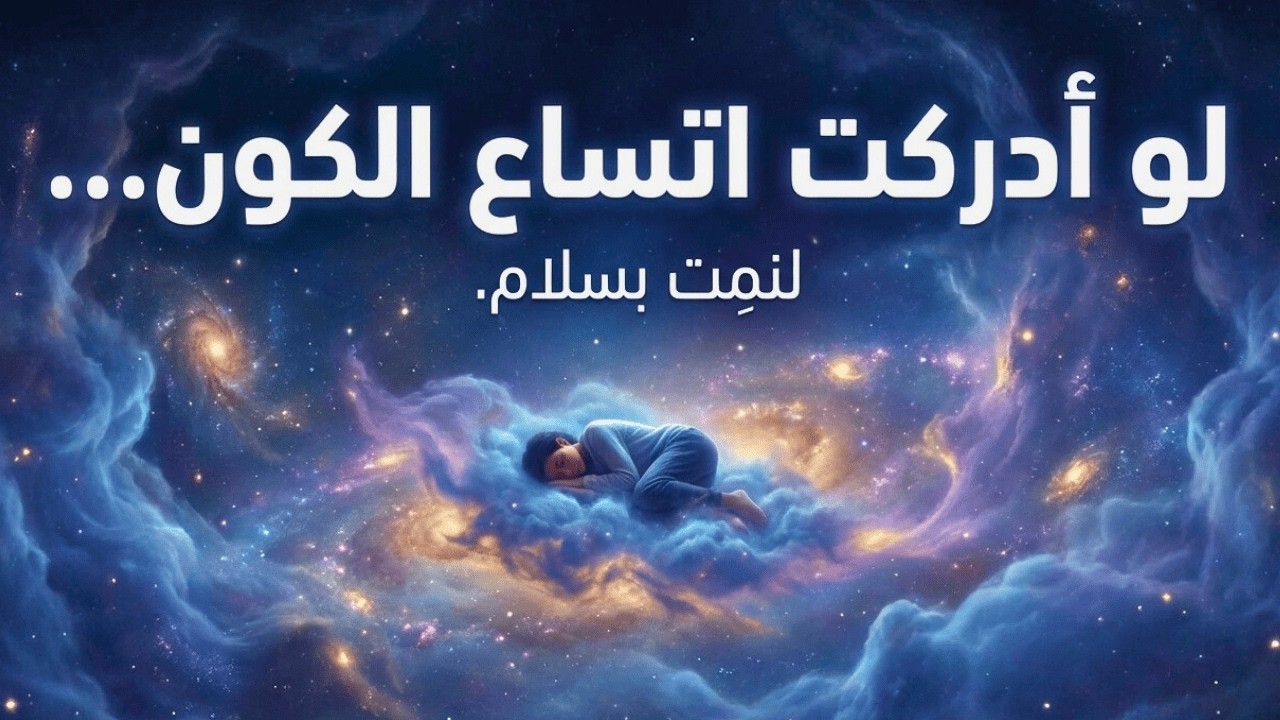 لو أدركت ضخامة الكون… لنمت في سلام.