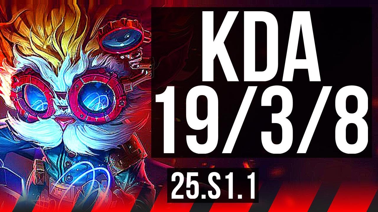HEIMERDINGER vs MAOKAI (TOP) | 9 solo kills, 700+ games, Godlike | NA Grandmaster | 25.S1.1