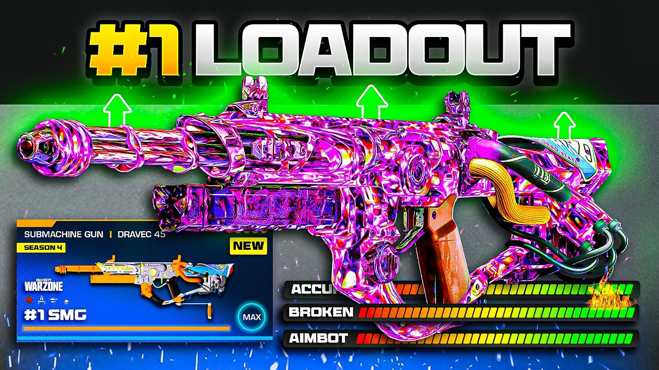 the BEST *BROKEN* META LOADOUT in Warzone after the NEW UPDATE! (BUFFED DRAVEC 45 Setup)