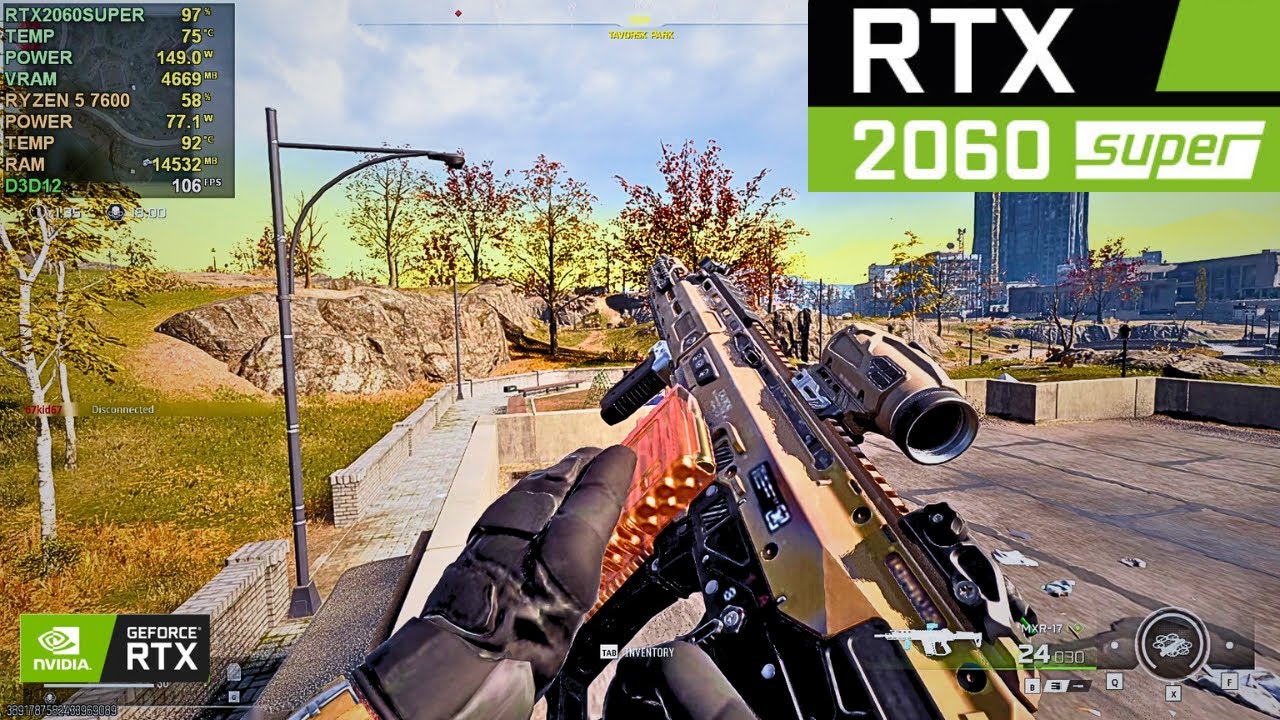 Warzone RTX 2060 Super Benchmark Competitive Settings Ryzen 5 7600 1080p FPS Test