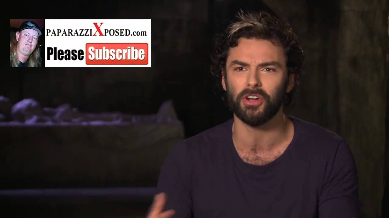 Aidan Turner star of The Mortal Instruments City of Bones interview with PaparazziXposed com