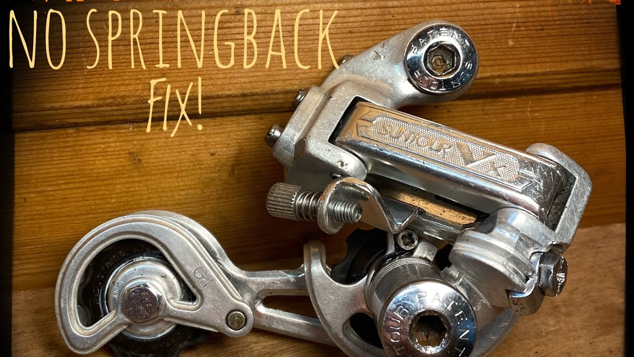 Retro Suntour Vx GT rear mech no springback fix and clean up