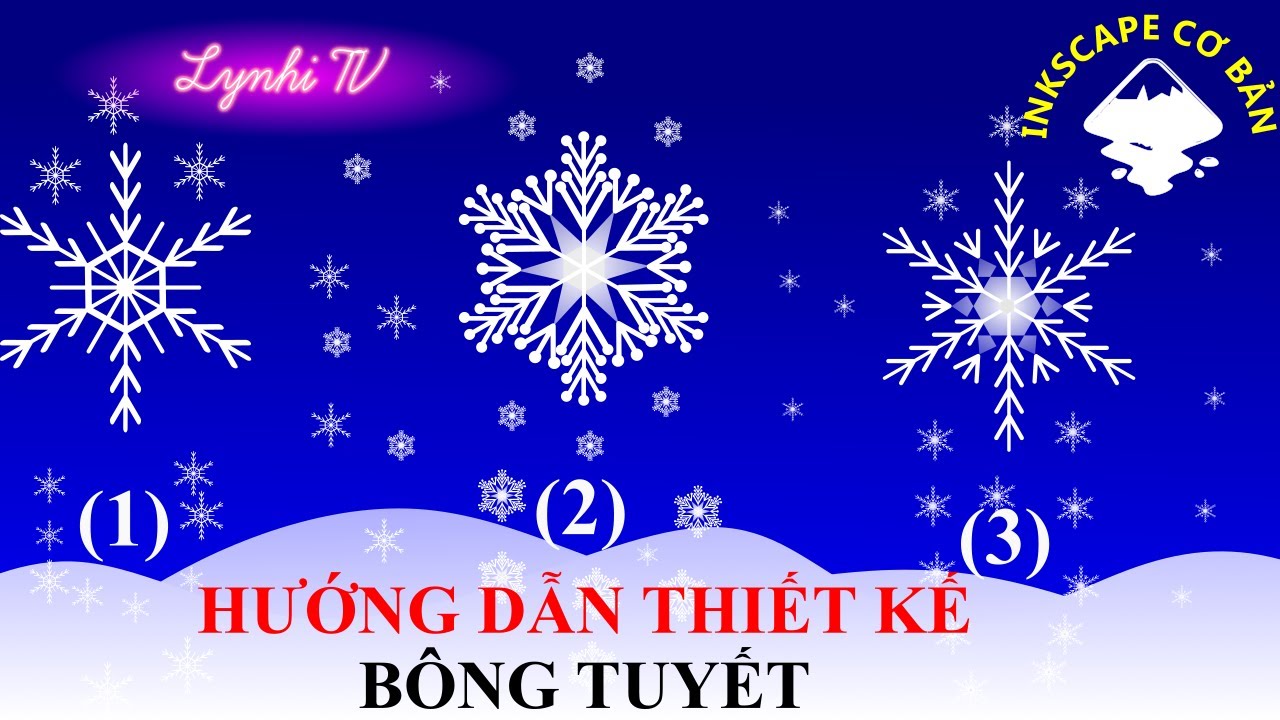 ✅Inkscape Cơ Bản✅Hướng Dẫn Thiết Kế Bông Tuyết Vector