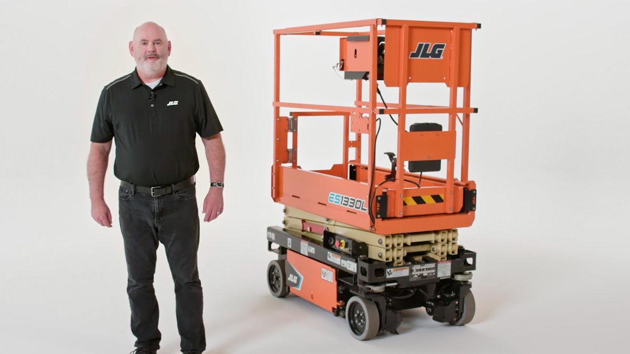 JLG® ES1330L—Electric Drive Scissor Lift Walk-Around