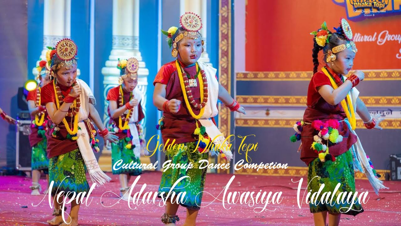 Nepal Adarsha Awasiya Vidyalaya//Golden Dhaka Topi Dance Competion 2080//Sora Barse Umeraima