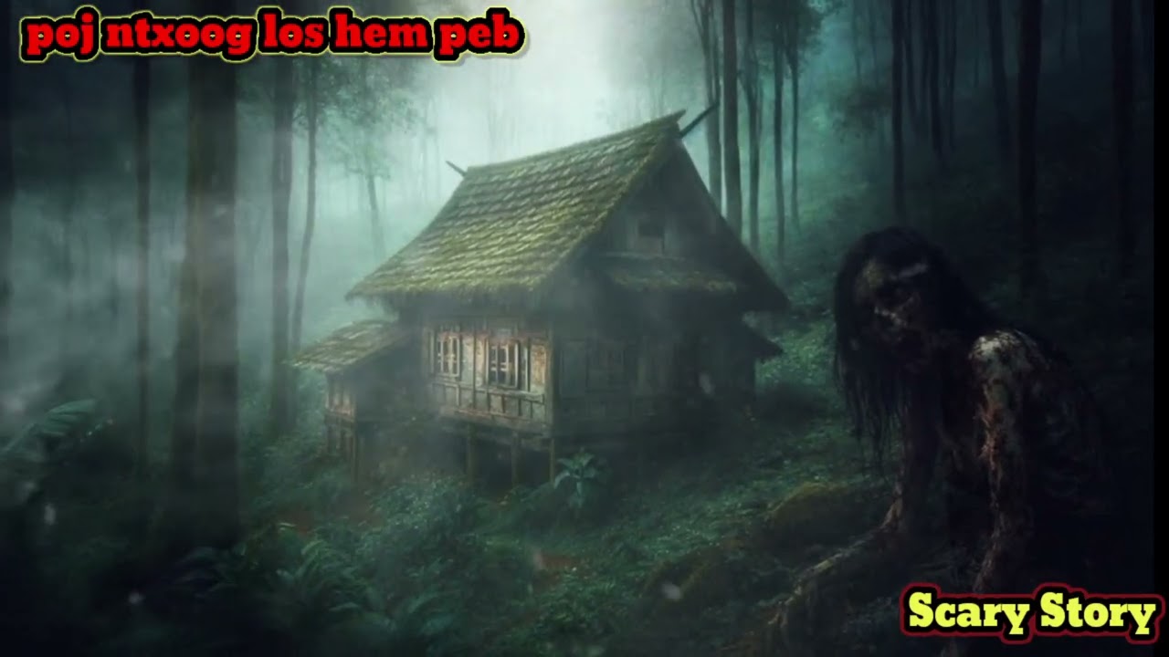 Poj ntxoog los hem peb txau ntsai - Scary Story