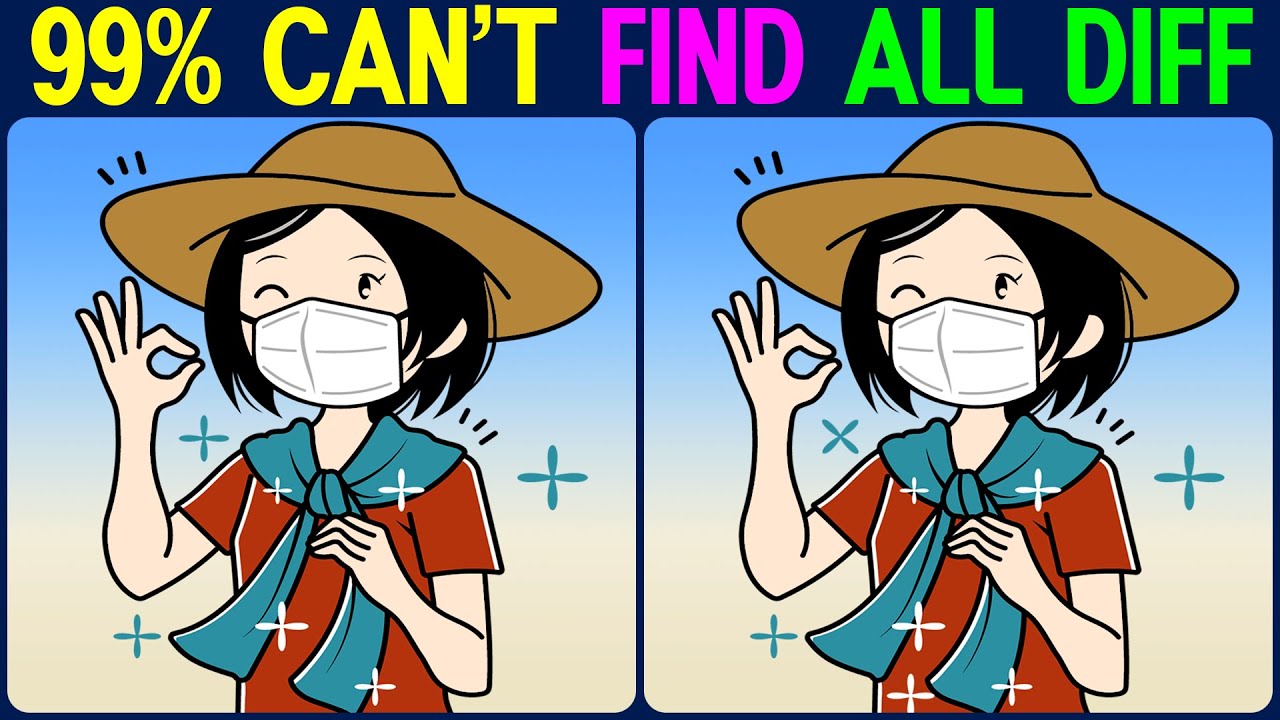 【Find the Difference】 99% can't find all difference!