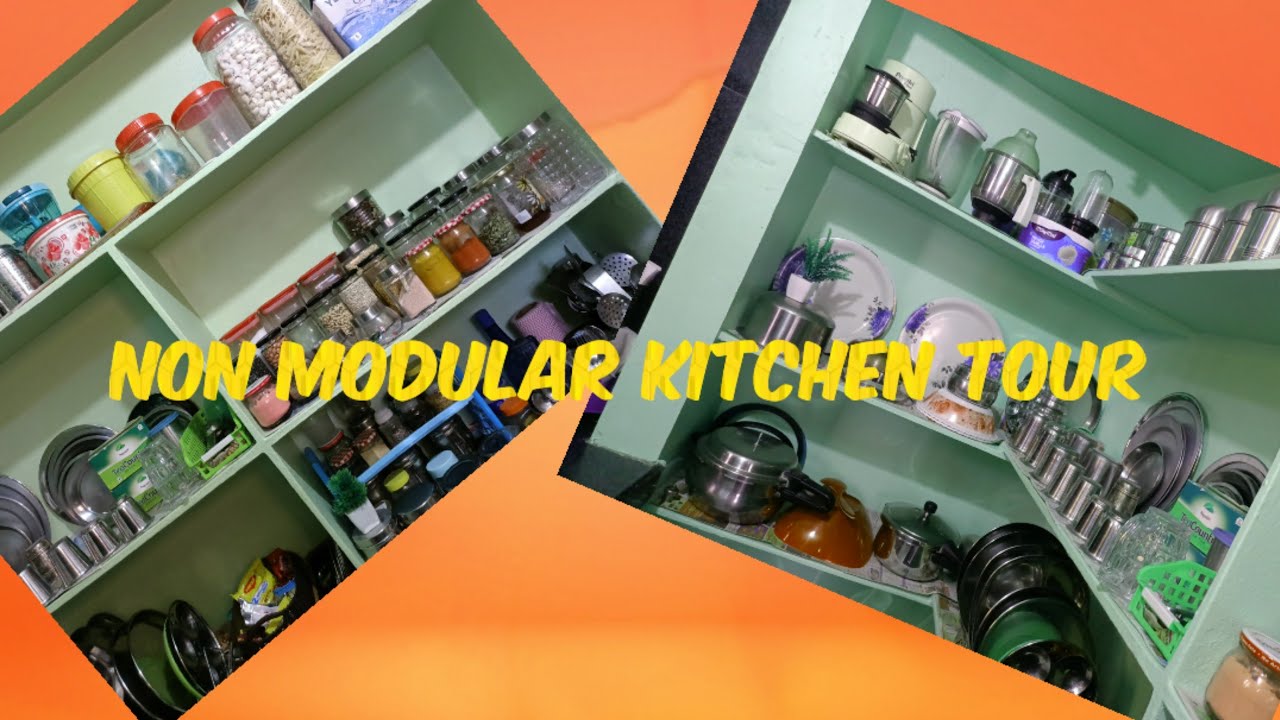 Non modular kitchen tour 🏠 #Small kitchen #