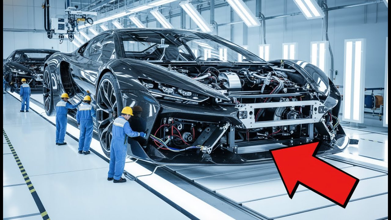 Inside Bugatti Divo Factory: Mounting Bespoke Blue Wheels & Titanium Lugs Assembly