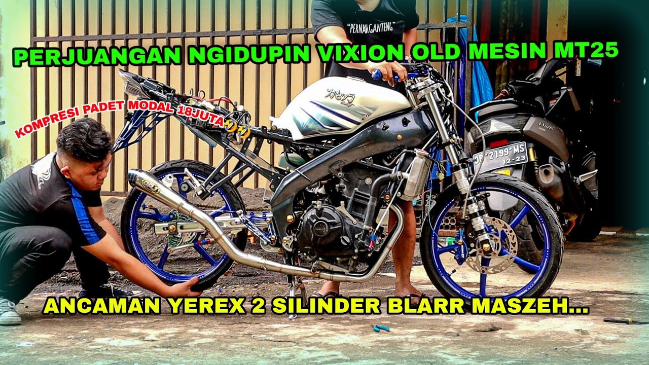 AKHIRNYA VIXION YEREX 2 SILINDER BISA ENGINE ON | SUARANYA AHH MANTAP!!!