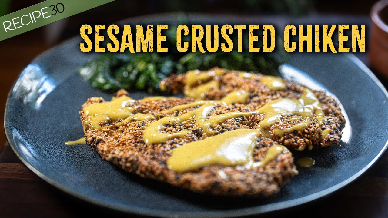 Easy Chicken Recipe with Lemon Aioli & Garlic Spinach