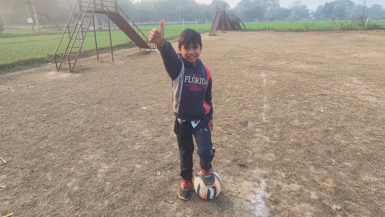 Playing football with tuition kids 😅