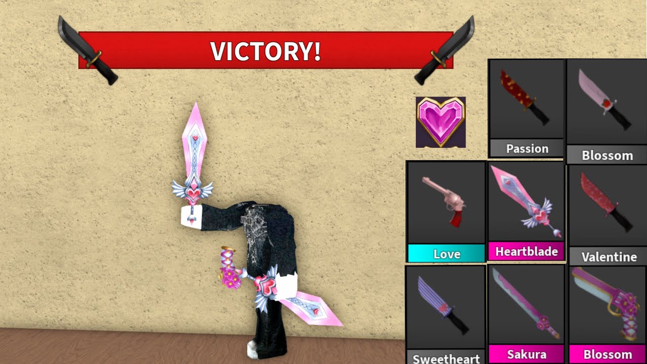MM2 KEYBOARD ASMR GAMEPLAY WITH VALENTINES THEMED WEAPONS (Murder Mystery 2)