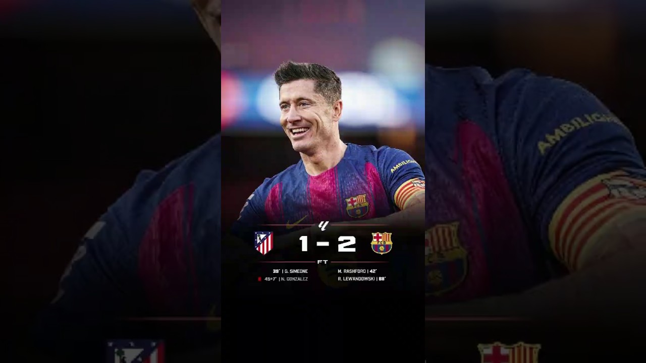 Atletico Madrid 1-2 Fc Barcelona 🔥😱 | La Liga 2025/26 #FcBarcelona #AtleticoMadrid #LaLiga
