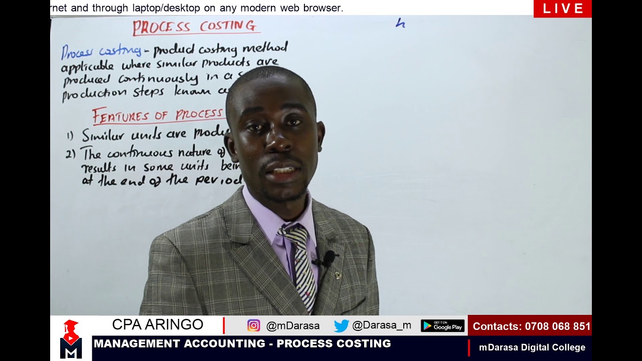 PROCESS COSTING INTRODUCTION - LESSON 1