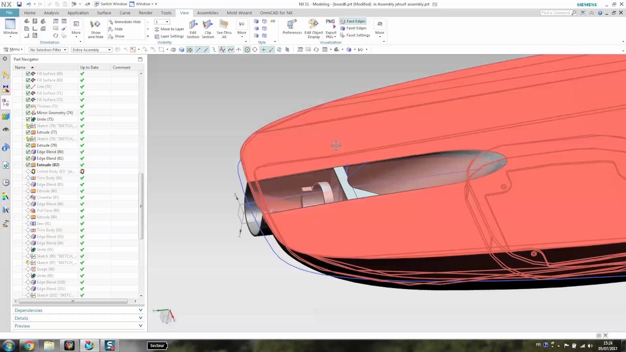HOW TO MAKE A JETSURF - MODELLING IN NX