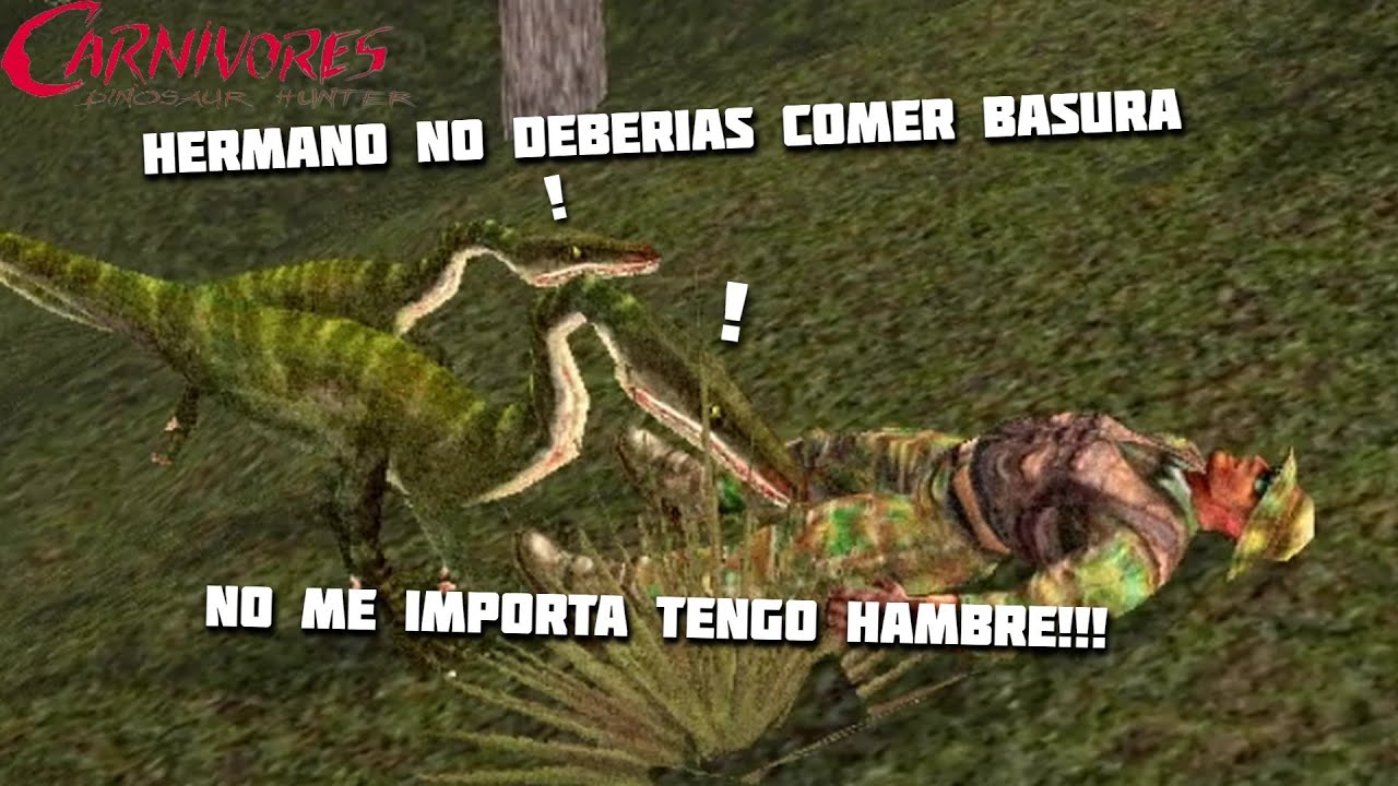 PARTE 2 DE EL CAZADOR CAZADO PERO EN MOVIL XD - CARNIVORES DINOSAUR HUNTER - LOQUENDO