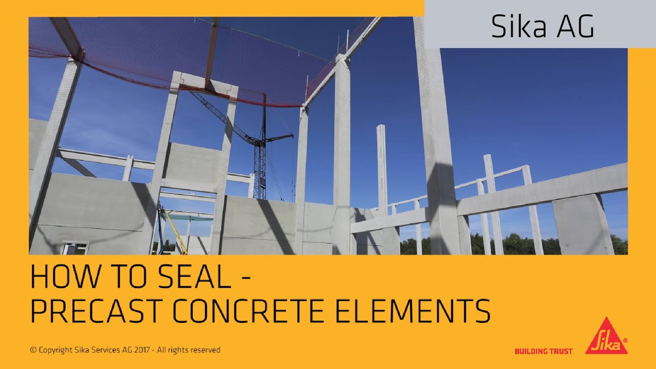 How to seal &ndash; precast concrete elements