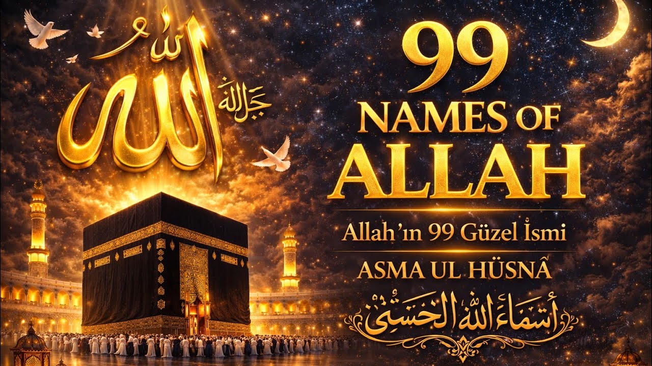 Asma Ul Husna 99 Names of Allah | Deep Spiritual Healing & Divine Light Meditation