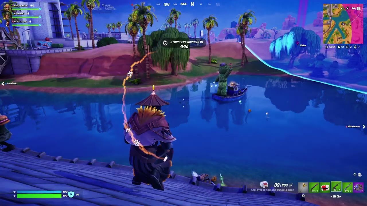 Fortnite Reload - 11/24/2025 - A trio taking on squads with the Victory Royale