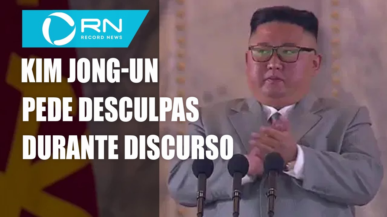 Kim Jong-un chora e pede desculpas durante discurso de celebração