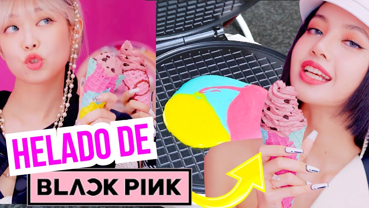 HICE el HELADO de COLORES de BLACKPINK de ICE CREAM chillin chillin - Caro Trippar