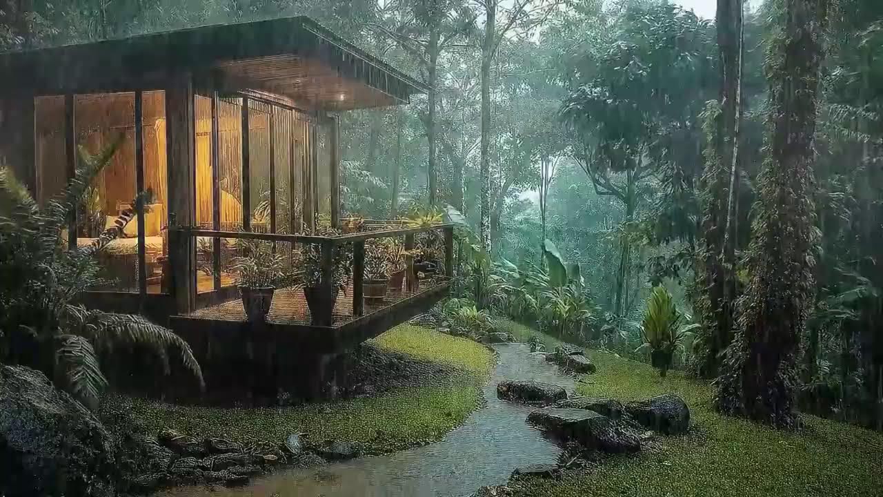 Heavy Rainstorm at Night – Sleep in 3 Minutes | Insomnia Relief & Calm Mind