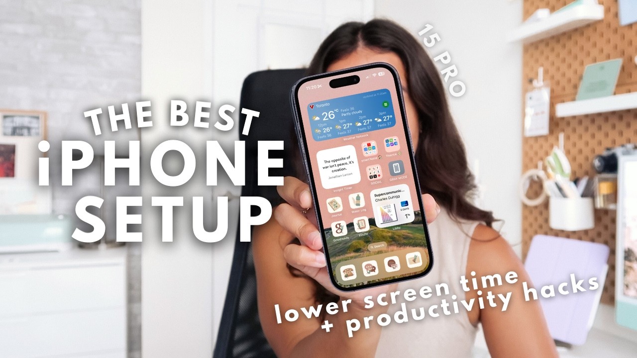 WHAT'S ON MY iPHONE 15 PRO | custom icons, BEST shortcuts & apps I use everyday