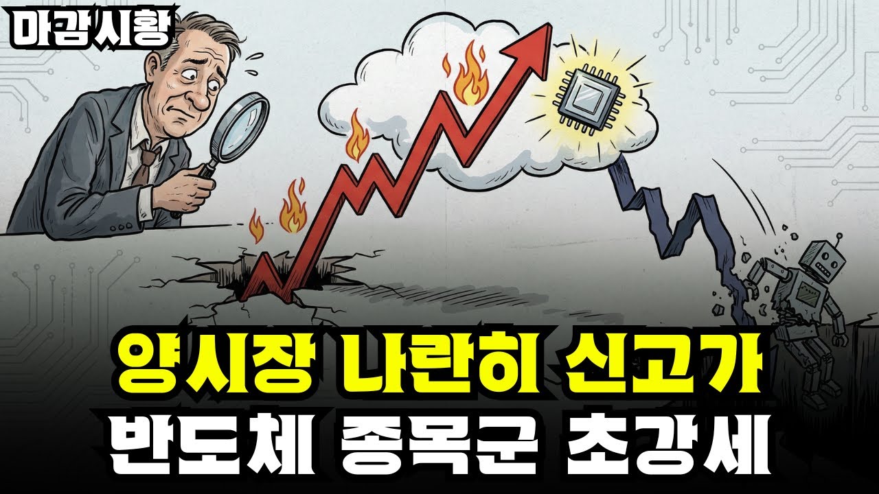 마감시황] 1/27 양시장 나란히 신고가 / 오늘도 미쳐버린 금융투자 / 반도체 종목군 초강세 / 로봇주 일제히 하락전환