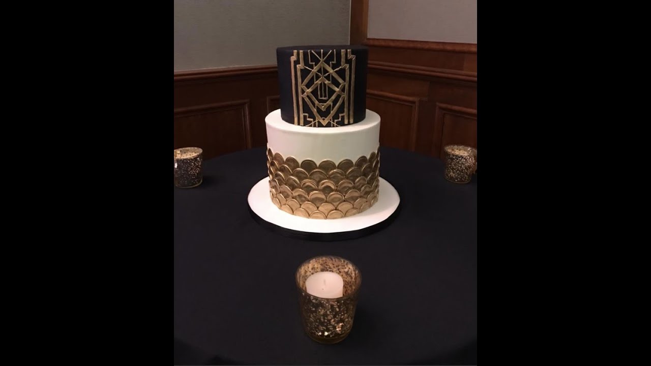Art Deco Wedding Cake