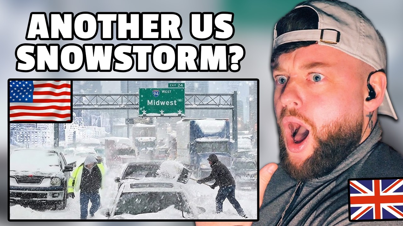 British Guy Reacts to another WILD Snowstorm in America, 2026!