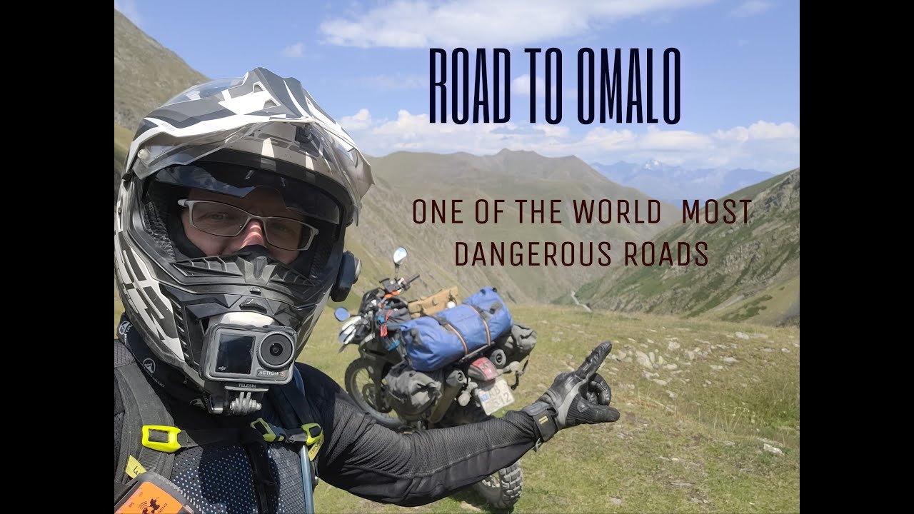 Road to Omalo (Georgia) - one of the world most dangerous roads. Trail for crazy adventurers !