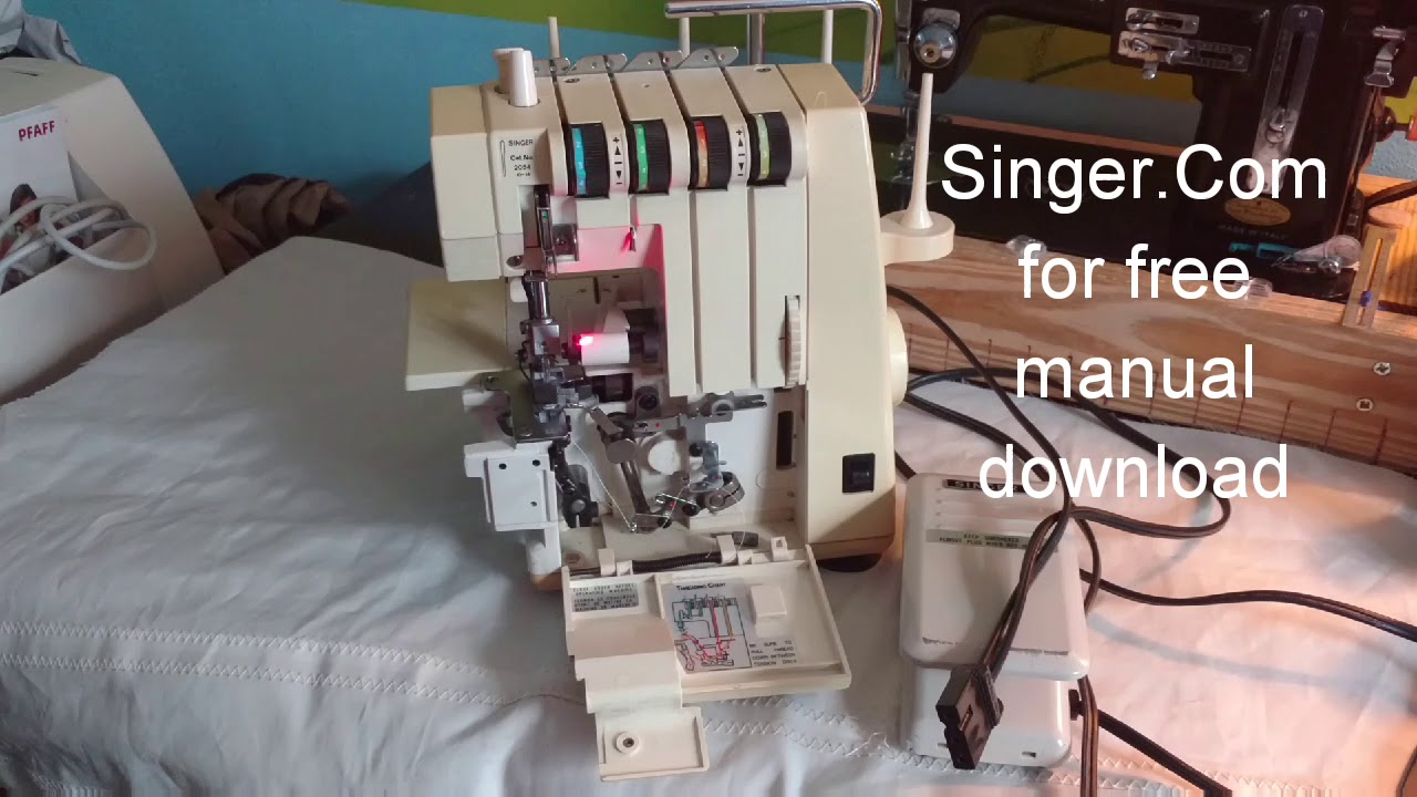 Singer Serger 14 U 34 A Overview and Threading