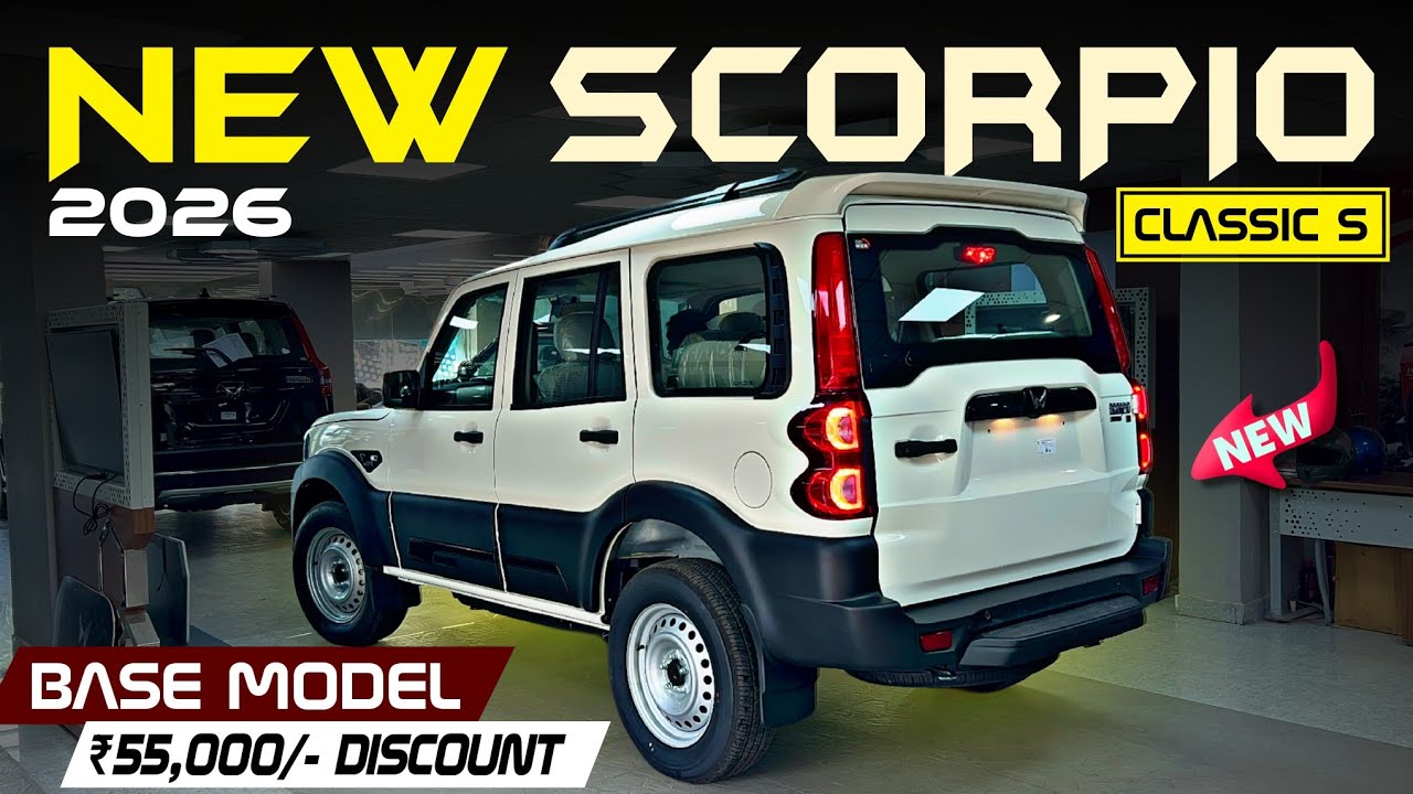New Mahindra Scorpio Classic S Base Model 9 Seater 2026😍 | Features Price Mileage | Scorpio Review. 