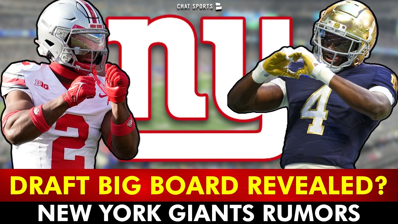 Giants NFL Draft Big Board REVEALED After NFL Free Agency Week 1? | New York Giants Rumors