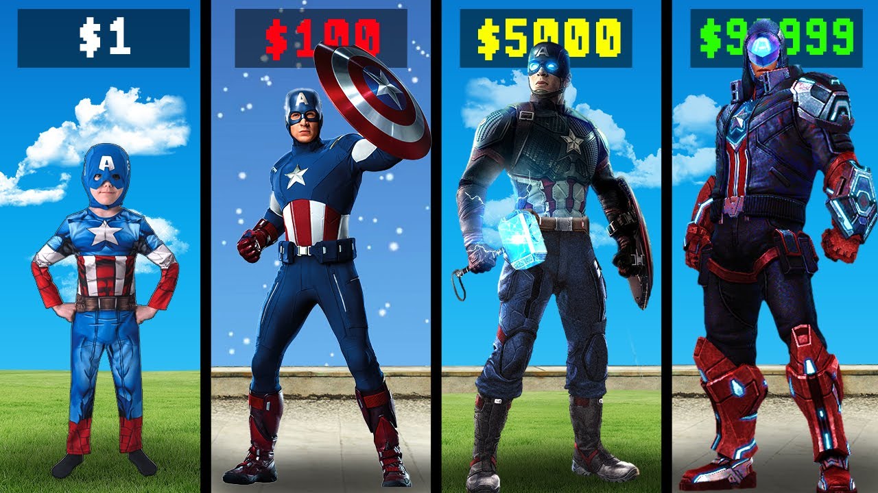 $1 Captain America to $1,000,000,000 Captain America in GTA 5