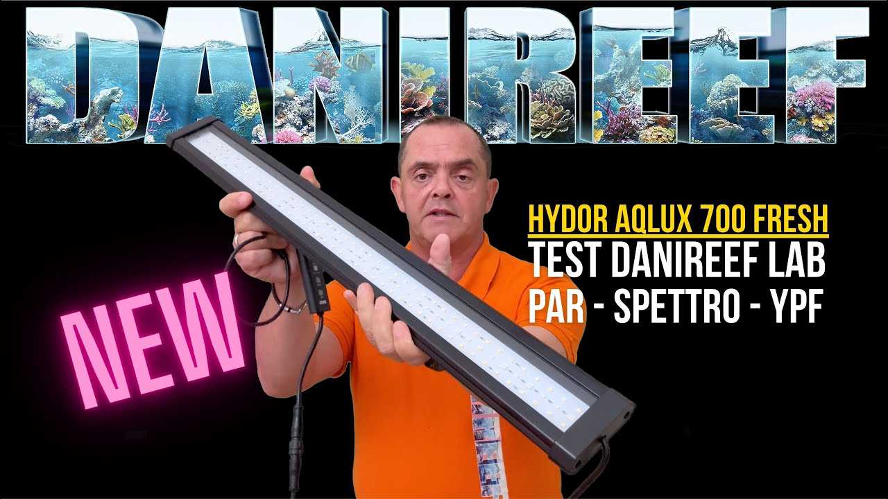 Plafoniera LED Hydor AQLUX 700 Fresh: la prova DaniReef LAB con PAR e piante consigliate