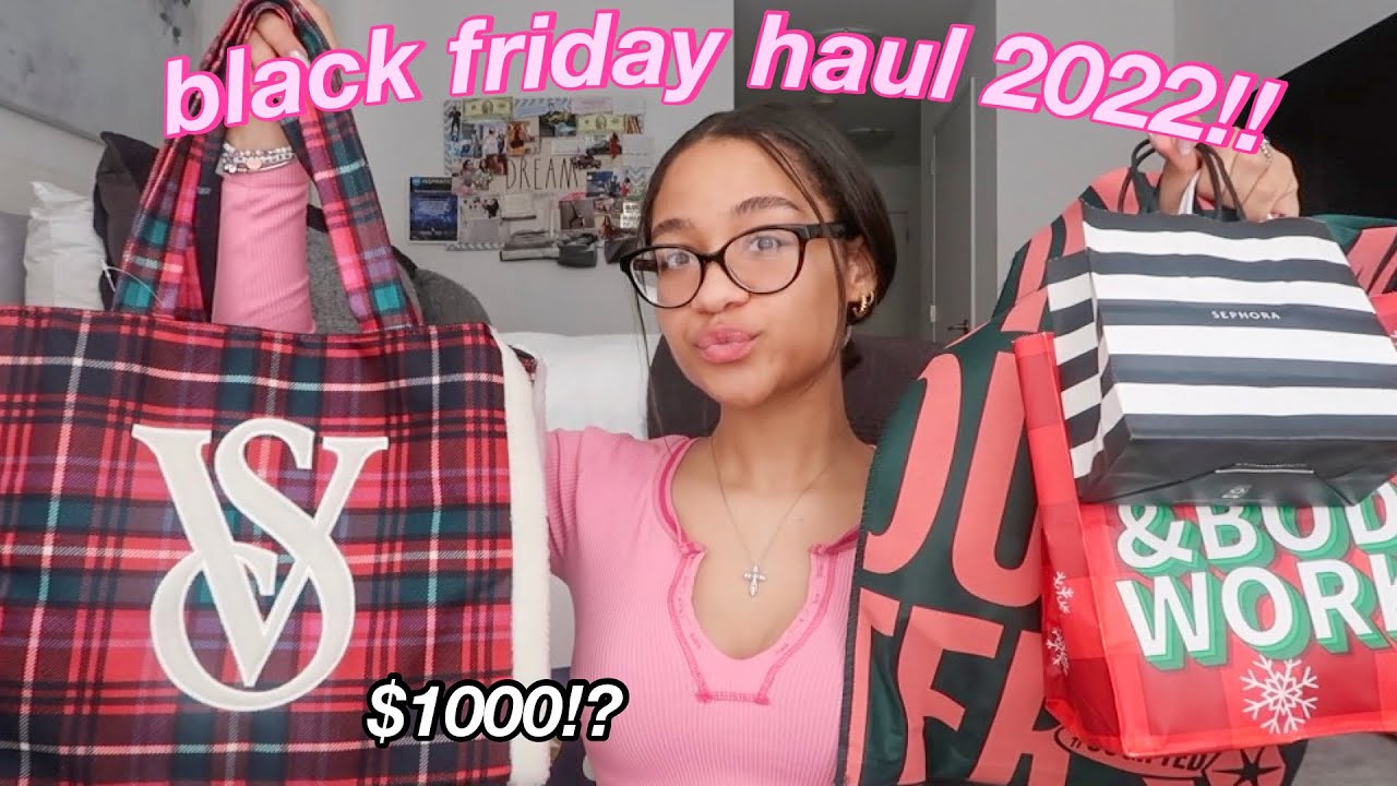 HUGE BLACK FRIDAY HAUL 2022!! (victoria's secret, urban, aritzia, sephora, dossier)