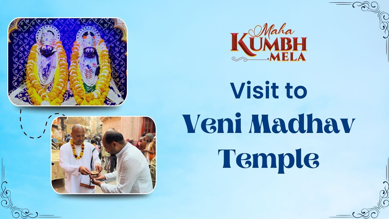 Divine Visit to Veni Madhav Temple at Prayagraj | Maha Kumbh Mela 2025 | ISKCON Bangalore