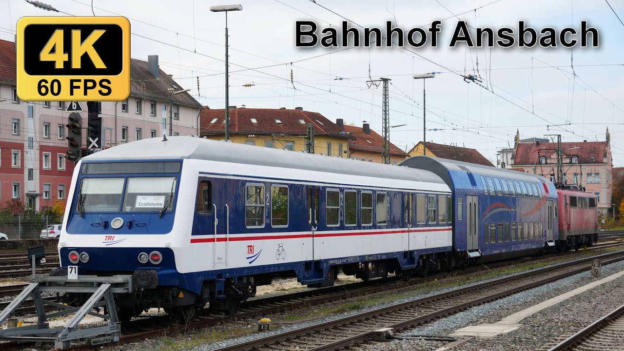 Urlaubs-Express, Leonhard Weiss, viel Intercity- und Güterverkehr - Trainspotting am Bahnhof Ansbach